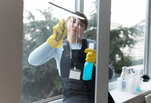 Nettoyage de vitres intérieures et extérieures à Brugnens